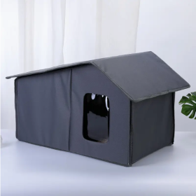 Outdoor Cat Nest Waterproof And Warm Cat House For All Seasons, Detachable And Washable Cat Nest (Color: Blue)